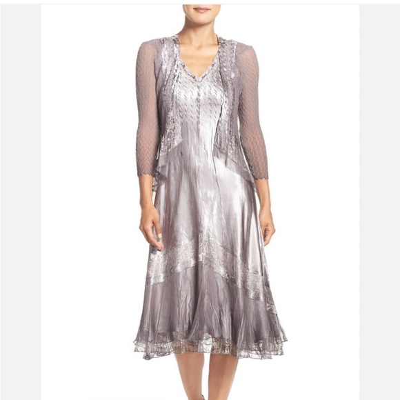 INSPIRE CHIC Women's Work Bow Print 2pc Sets Chiffon V Neck Contrast Panel Jacket Dress L White Blue - Walmart Supplies